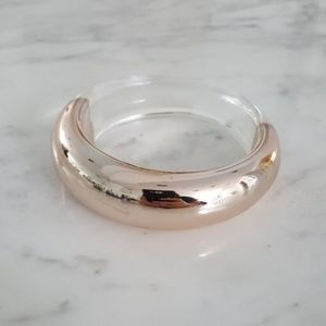 Retro-style two-tone bracelet